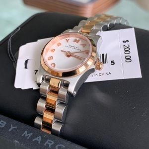 Marc Jacobs Silver + Rose Gold Watch